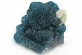 Blue, Cubic/Octahedral Fluorite Encrusted Quartz - Inner Mongolia #224775-1